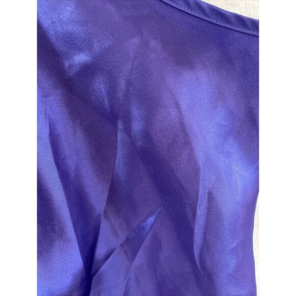 Intimate Moments Satin Nightgown Size 26 Purple Chemise Silky USA Vintage NOS - Picture 7 of 11